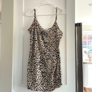 MasonGrey slip dress cheetah